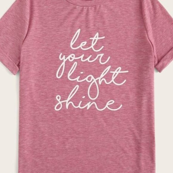 Casual Let Your Light Shine Graphic top - Picture 3 of 4